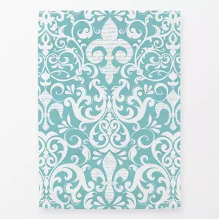 Geschirrtücher Fleur De Lis Damask Script II