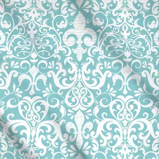 Meterware Fleur De Lis Damask Script II