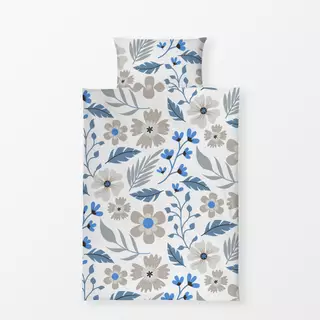 Bettwäsche Scandi Flowers blue