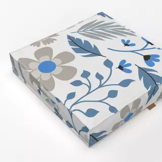Bodenkissen Scandi Flowers blue