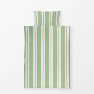 Bettwäsche Stripes Green Beige
