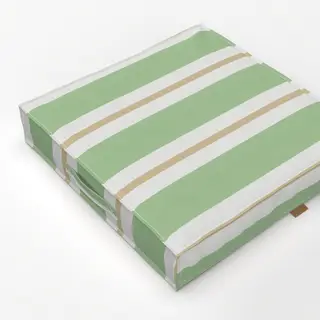 Bodenkissen Stripes Green Beige
