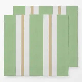 Servietten Stripes Green Beige