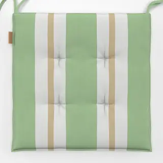 Sitzkissen Stripes Green Beige