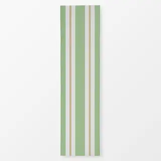 Tischläufer Stripes Green Beige