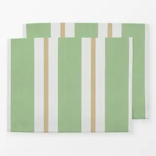 Tischset Stripes Green Beige