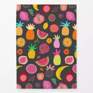Geschirrtücher Exotic Fruit Paradise grey