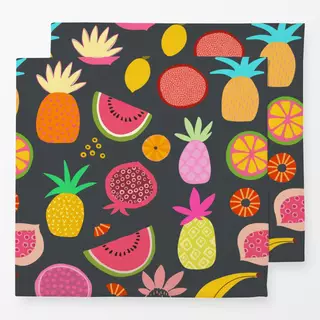 Servietten Exotic Fruit Paradise grey