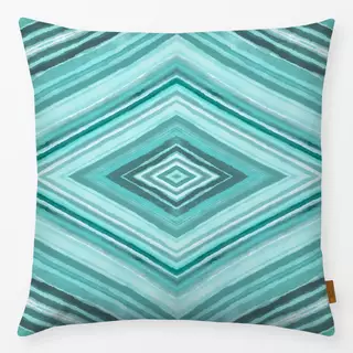 Kissen Watercolor Rhombus Mint
