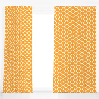 Dekovorhang Mediterranes Mäander Orange