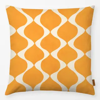 Kissen Mediterranes Mäander Orange