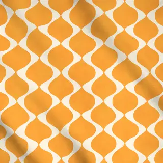 Meterware Mediterranes Mäander Orange