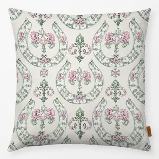 Kissen Hufeisen Ornament Pink Grün