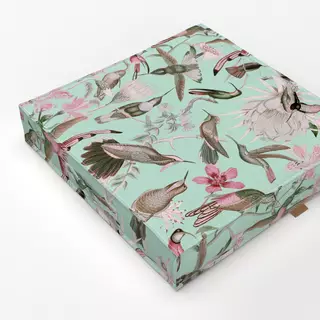 Bodenkissen Kolibri Paradies mint