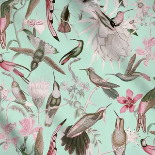 Meterware Kolibri Paradies mint