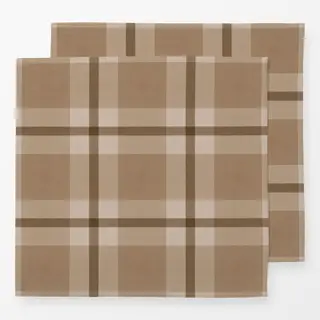 Servietten Plaid Brown Beige