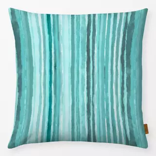 Kissen Watercolor Stripes mint