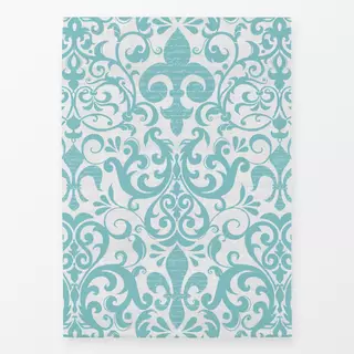 Geschirrtücher Fleur De Lis Damask Script