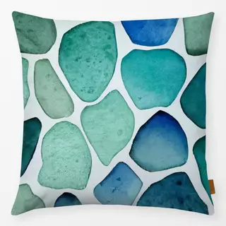 Kissen Sea Glass green blue
