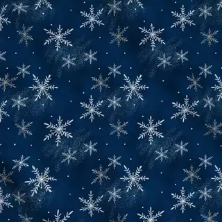 Meterware Let It Snow Blue