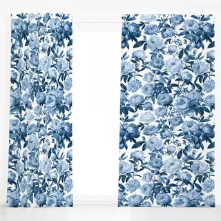 Dekovorhang Peony Romance blue