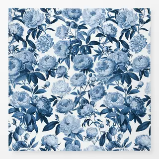 Tischdecke Peony Romance blue