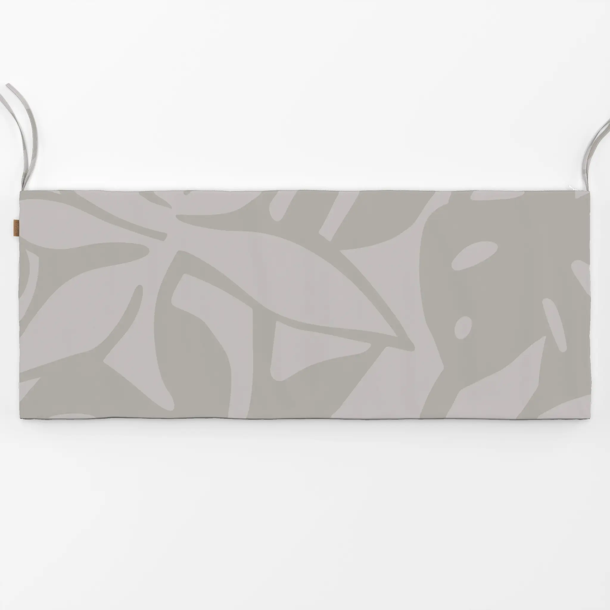 Bankauflage Minimalist Tropical Vibes Grey - Pflanzen & Botanik - von „Andrea Haase"; Natur, Blatt, Pflanzen, Monstera, Mini...