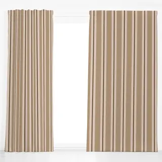 Dekovorhang Stripes Brown Beige