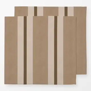 Servietten Stripes Brown Beige