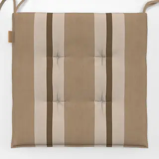 Sitzkissen Stripes Brown Beige