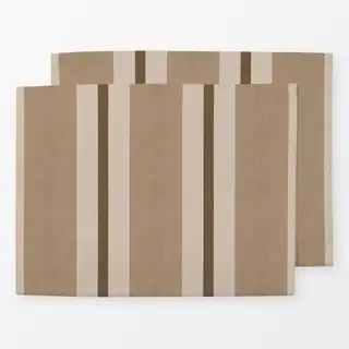 Tischset Stripes Brown Beige