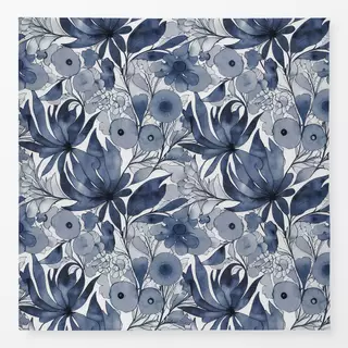 Tischdecke Fancy Flower Fun navy