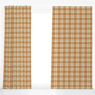 Dekovorhang Plaid Earth Colors