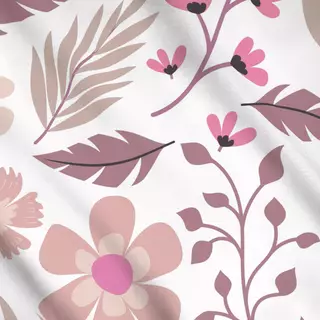 Meterware Scandi Flowers pink beige