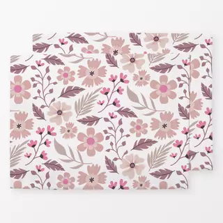 Tischset Scandi Flowers pink beige