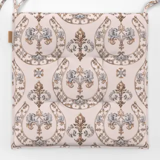 Sitzkissen Hufeisen Ornament Rosa Grau