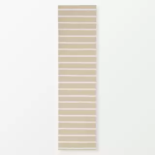 Tischläufer Streifenmuster beige