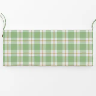 Bankauflage Plaid Green Beige