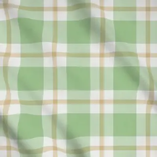 Meterware Plaid Green Beige