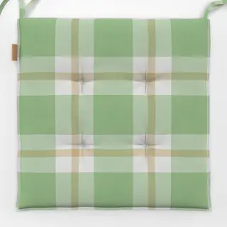 Sitzkissen Plaid Green Beige