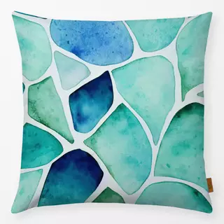 Kissen Sea Glass blue green