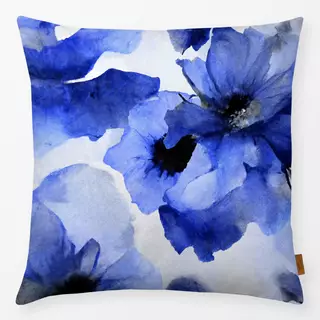 Kissen Wild Poppy Flower blue