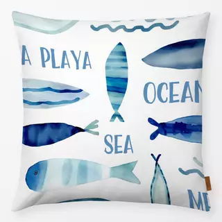Kissen Down By The Sea blue