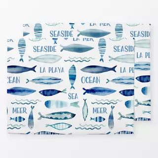 Tischset Down By The Sea blue