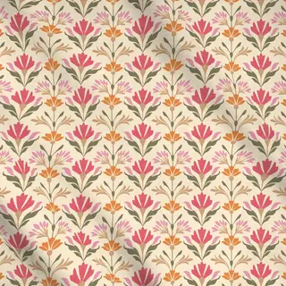 Meterware Art Deco Meets Scandi  Coral
