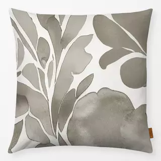 Kissen Aquarell Floral grau