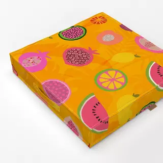 Bodenkissen Tropical Fruit Garden orange