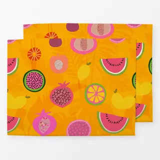 Tischset Tropical Fruit Garden orange