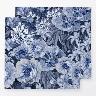 Servietten Nostalgic Blue Flower Garden