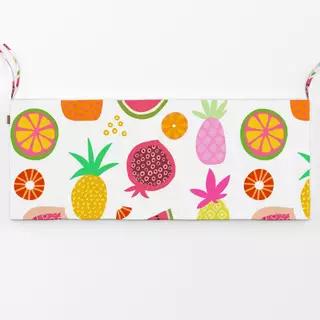 Bankauflage Exotic Fruit Paradise white